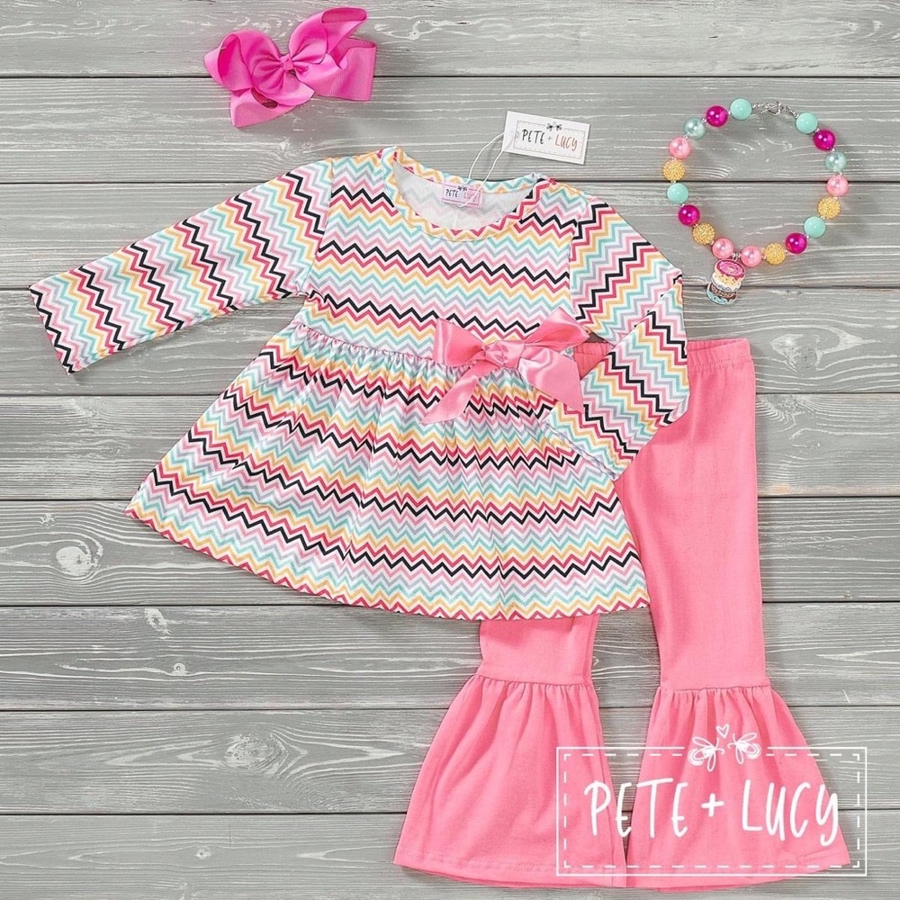 Rain now zig zag pant set